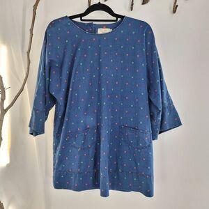 Maison kitsune denim mini dress or tunic